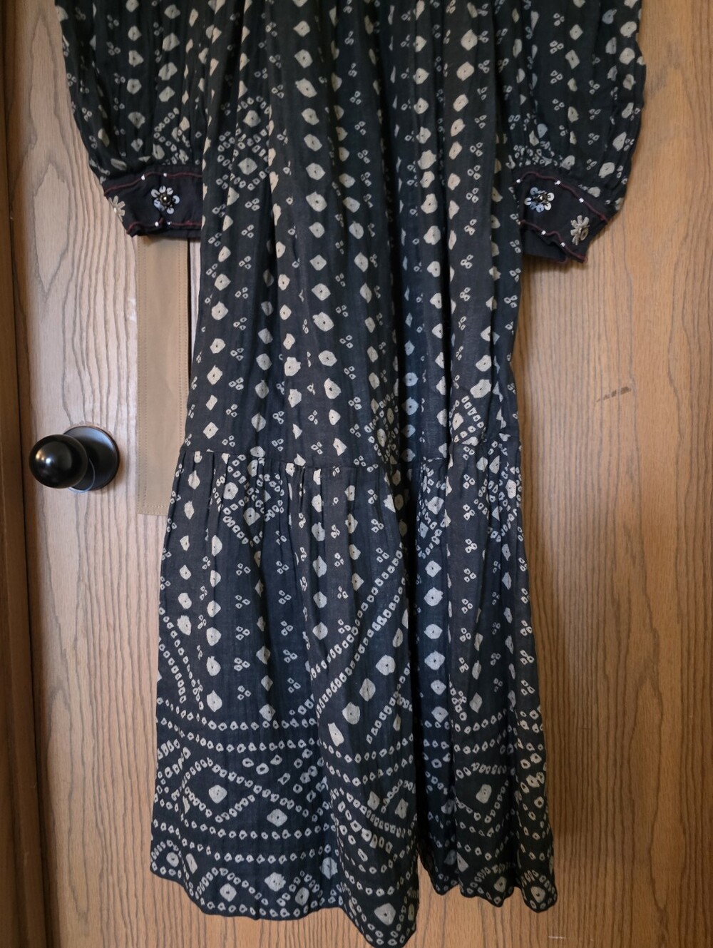 NWT Sea New York Maja Embroidered Long Sleeve Dress in Black Size Medium *Flawed - Picture 5 of 15